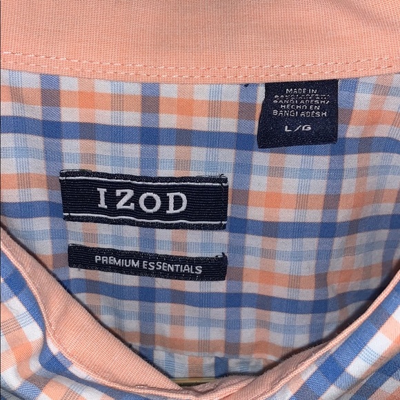 IZOD Pastel Slim Fit Large Button Down - Picture 2 of 3